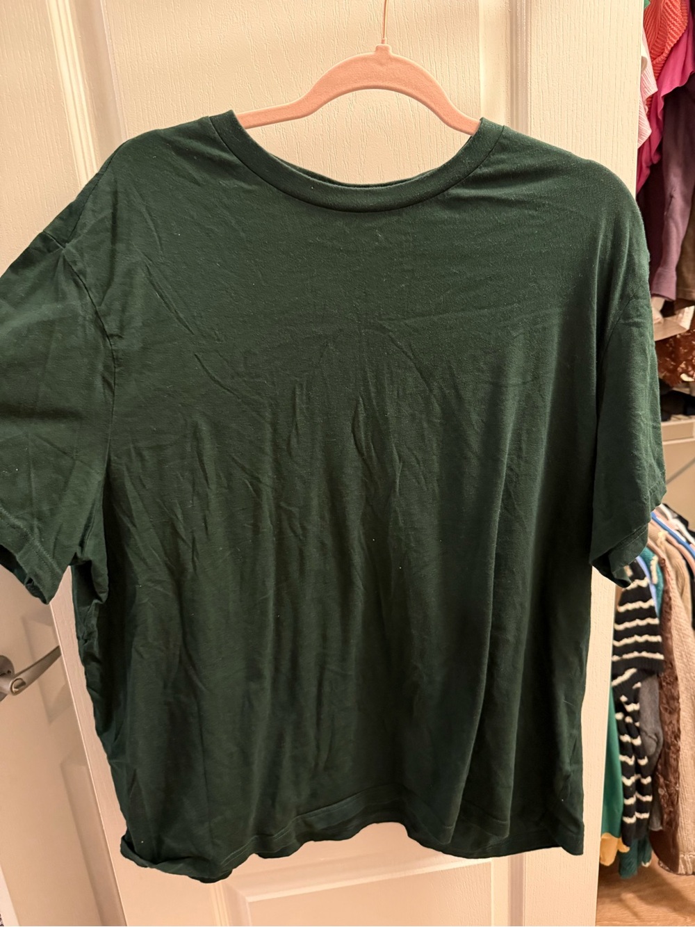 H&M Dark Forest Green Crew Neck Tee